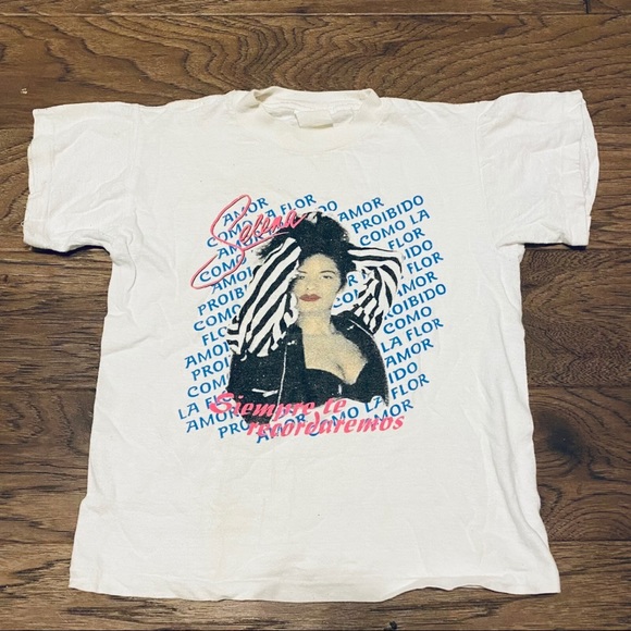 Vintage Selena Youth Kids shirt Size Small/medium Single Stitch Rare Unique - Picture 1 of 6